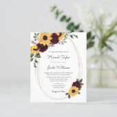 Begroting Uitnodiging tot uitzending van zondbloem (Staand voorkant)