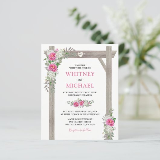 Begroting Uitnodiging tot weddenschap (Staand voorkant)