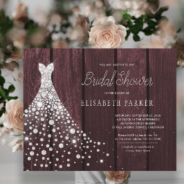 Begroting: uitnodiging voor de douche van de bruin