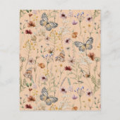 Begroting - uitnodiging voor een huwelijk met wild (Achterkant)