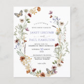 Begroting - uitnodiging voor het huwelijk in wilde (Voorkant)