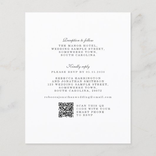 Begroting  uitnodiging voor het uitschrijven van F (Achterkant)