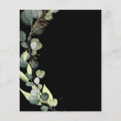 Begroting Uitnodiging voor zwarte weduwen met Euca (Achterkant)