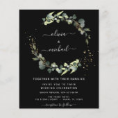 Begroting Uitnodiging voor zwarte weduwen met Euca (Voorkant)