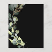 Begroting Uitnodiging voor zwarte weduwen met Euca Flyer (Achterkant)