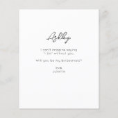 Begroting Uw foto wordt mijn vriendin van eer? (Achterkant)