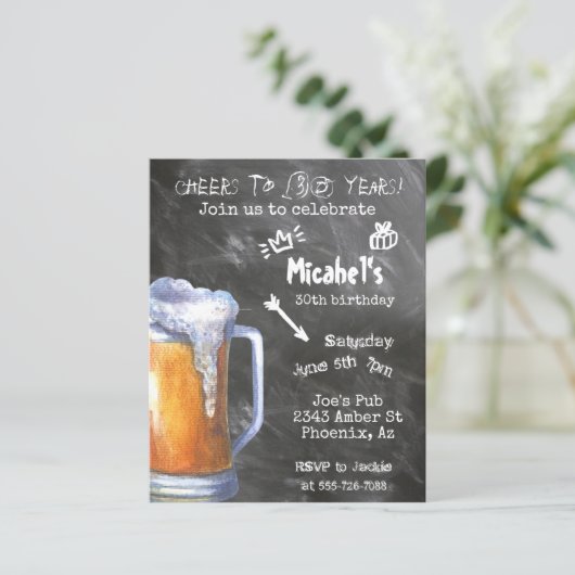 Begroting van de Birthday Party voor Cheers Beer C (Staand voorkant)