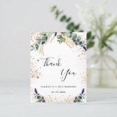 Begroting verjaardag 50 eucalyptus - bedankt voor  (Staand voorkant)