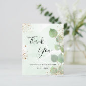 Begroting verjaardag eucalyptus glitter dank je cr (Staand voorkant)