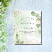 Begroting verjaardag eucalyptus glitter greenery m