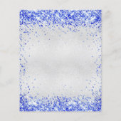 Begroting verjaardag zilverkoninklijke blauwe uitn (Achterkant)