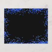 Begroting verjaardag zwarte koninklijk blauw met u (Achterkant)