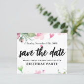 Begroting,  verjaardagsbloem Sla de datum op (Staand voorkant)