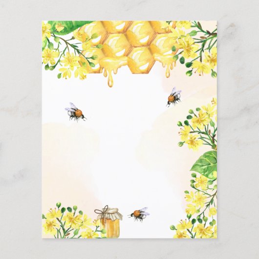 Begroting verjaardagsbloemgele elegante uitnodigin (Achterkant)