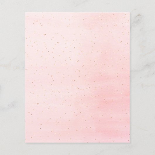 Begroting verjaardagsdagsbruin roze florale uitnod (Achterkant)