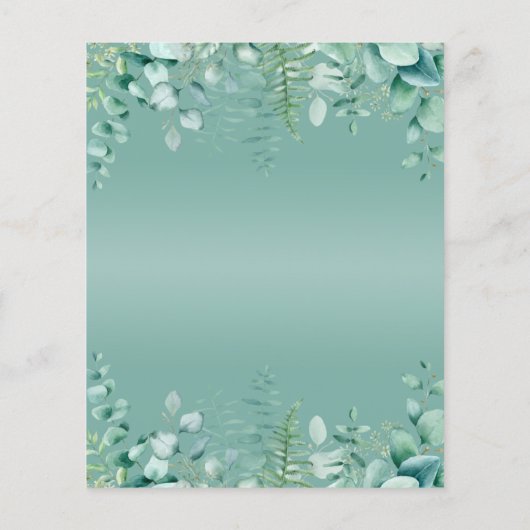 Begroting verjaardagsdatum eucalyptus greenery-uit (Achterkant)