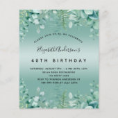 Begroting verjaardagsdatum eucalyptus greenery-uit (Voorkant)