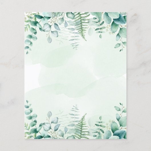 Begroting verjaardagsdatum eucalyptus greenery-uit (Achterkant)