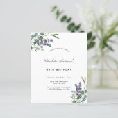 Begroting verjaardagsdatum eucalyptus lavender uit (Staand voorkant)