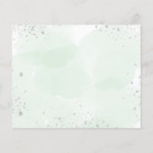 Begroting verjaardagsfeest groen sparen datum (Achterkant)