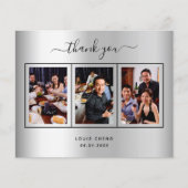 Begroting verjaardagsfoto zilverfoto bedankt (Voorkant)