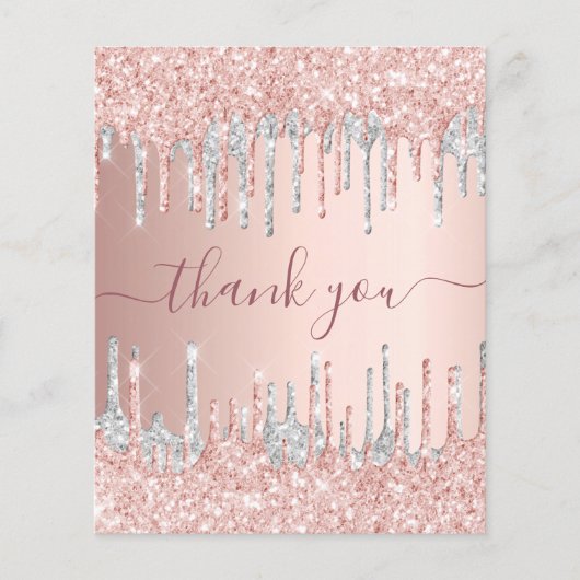 BEGROTING verjaardagsgoud roos zilverglitter bedan (Voorkant)