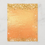 Begroting verjaardagsgouduitnodiging (Achterkant)