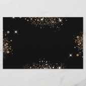Begroting verjaardagspartij zwart goud met uitzond (Achterkant)