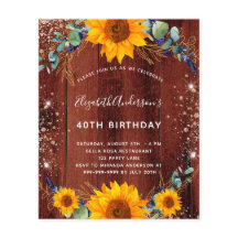 Begroting verjaardagszonnenbloem rustig bruin hout