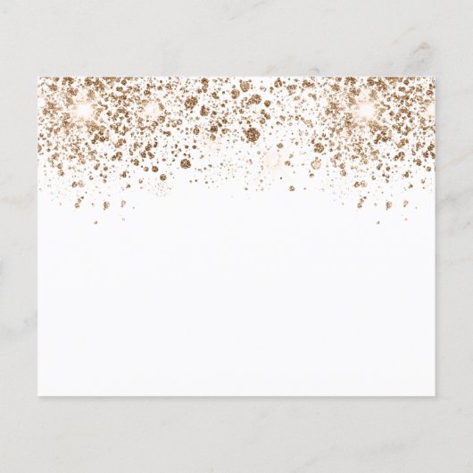 Begroting verjaart witgoud glitter behalve datum (Achterkant)