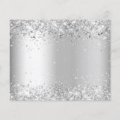 Begroting verjaart witte zilverglitter behalve dat (Achterkant)