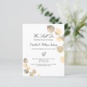 Begroting verlenging gouden eucalyptusuitnodiging (Staand voorkant)