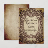 Begroting  Victoriaans Gothic Wied Halloween Kaart (Voorkant / Achterkant)