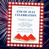 Begroting vierde van juli uitnodiging tot herroepi flyer