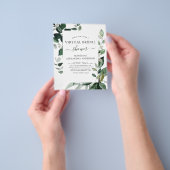 Begroting Virtual Vrijgezellenfeest Botanical Invi Flyer (Hand)