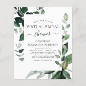 Begroting Virtual Vrijgezellenfeest Botanical Invi Flyer (Voorkant)