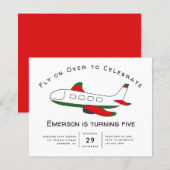 Begroting vliegt over vliegdaguitnodiging (Voorkant / Achterkant)