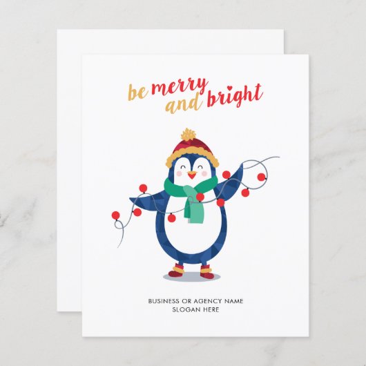 Begroting Voeg kerstfeestdag bedrijfscentrum toe a (Voorkant / Achterkant)