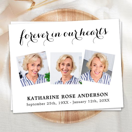 Begroting voor altijd in ons hart Funeral Hartelij