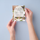  begroting voor blozen en pruimen Bespaar de datum Flyer (Hand)