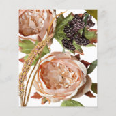  begroting voor blozen en pruimen Bespaar de datum Flyer (Achterkant)