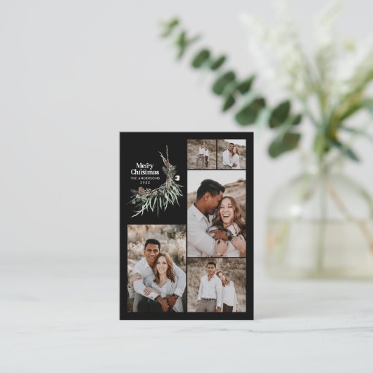 Begroting voor botanische rustige vakantie met mee informatiekaartje (Staand voorkant)