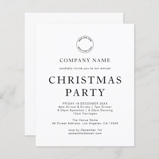 Begroting voor elk kerstfeest met kleur (Voorkant / Achterkant)