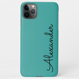 BEGROTING VOOR GEpersonaliseerde Blauwgroen handge iPhone 11Pro Max Hoesje