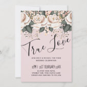 Begroting voor het blush Pink Floral Sage Weddensc (Voorkant)