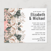 Begroting voor het blush Pink Floral Sage Weddensc (Voorkant)