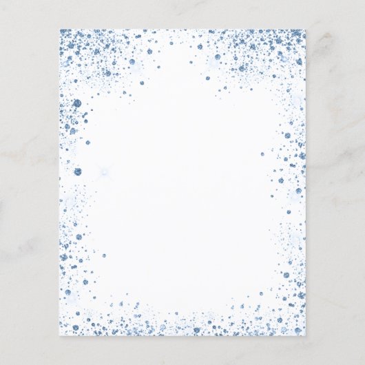 Begroting voor het christenen blauw-witte uitnodig (Achterkant)