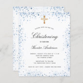 Begroting voor het christenen blauw-witte uitnodig (Voorkant / Achterkant)