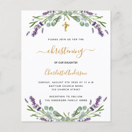 Begroting voor het christenen van de lavender euca