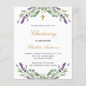 Begroting voor het christenen van de lavender euca (Voorkant)